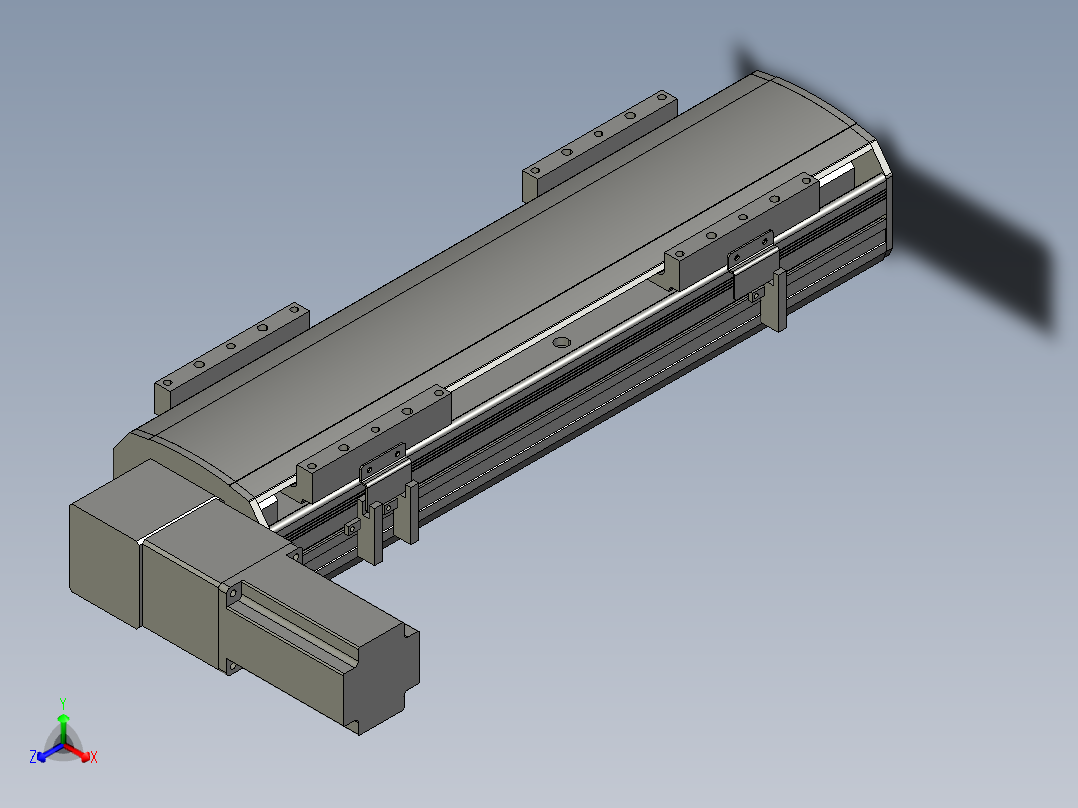 直线模组WG-LHB12-S250-L(B)设计图纸