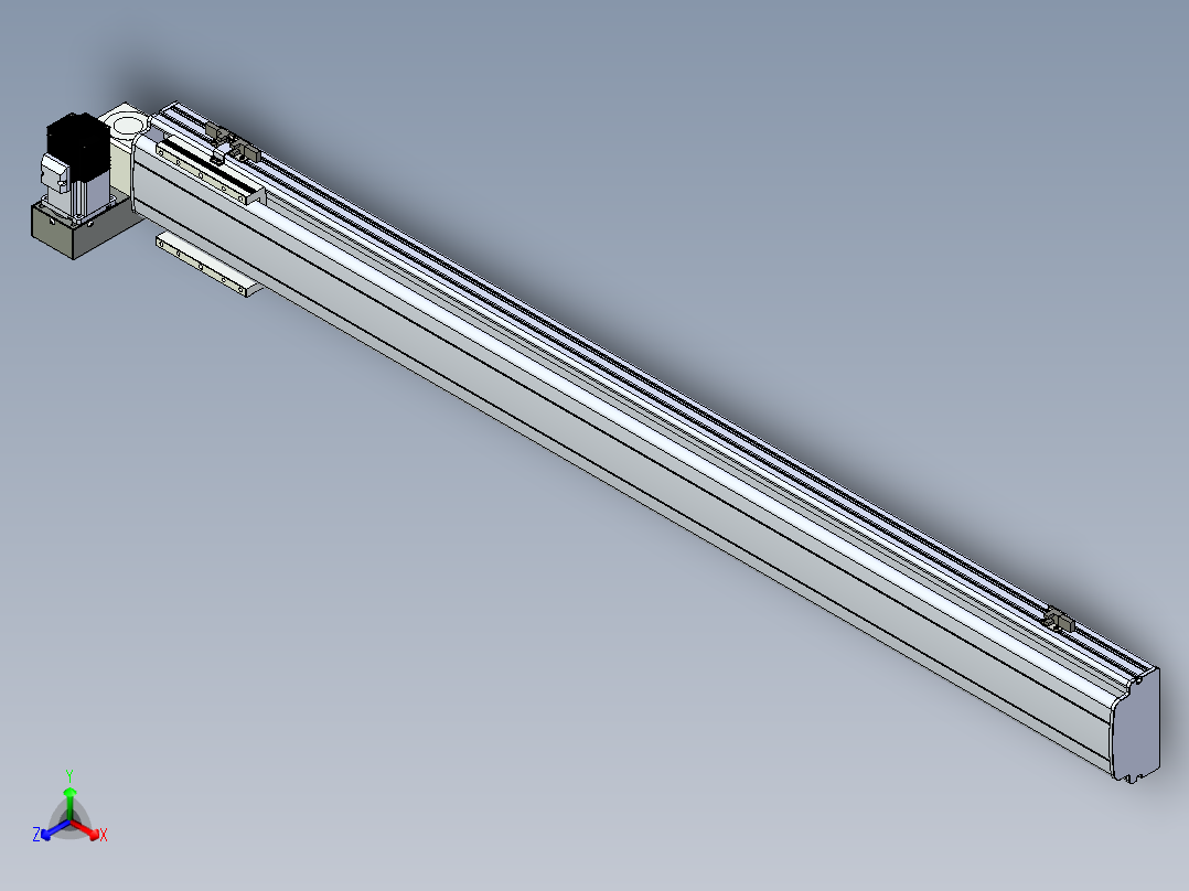 同步带滑台-半封闭B13H-L45-S1250-LU-P40-D3