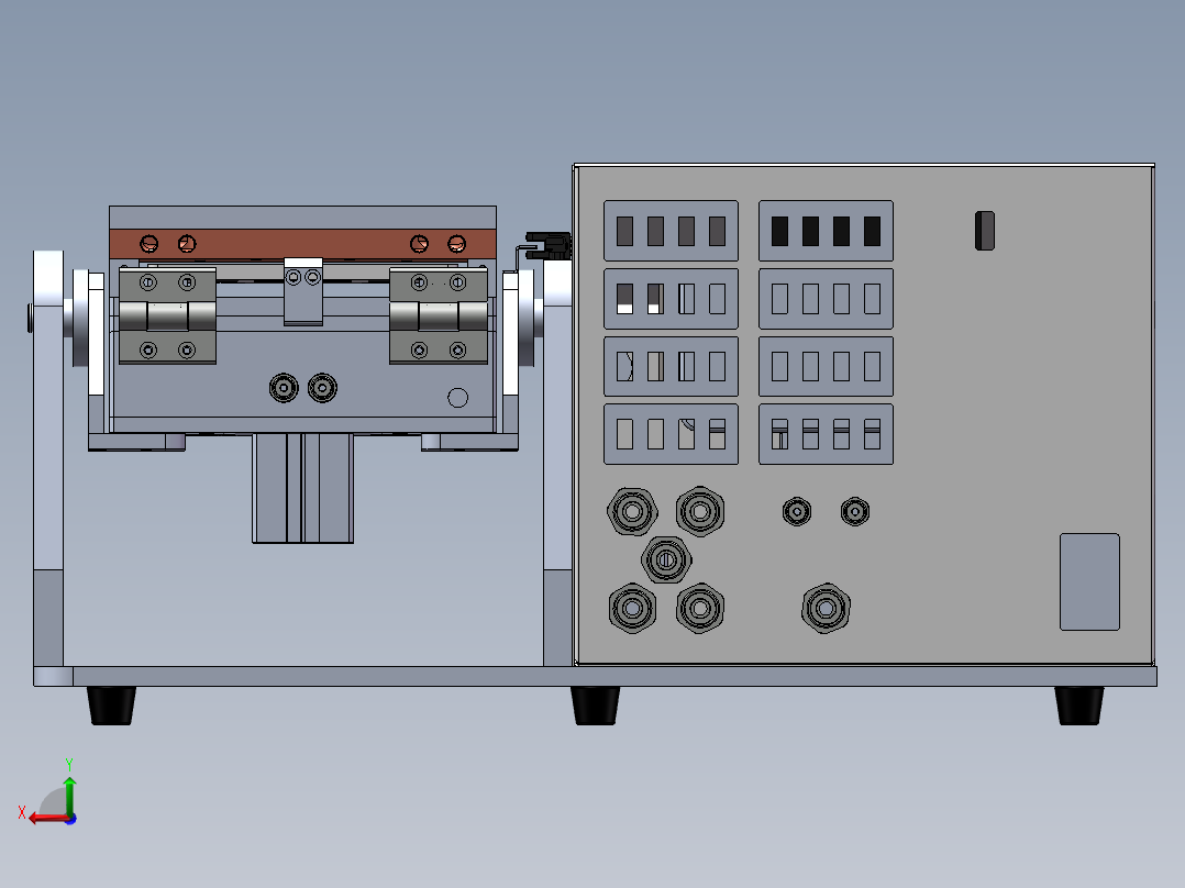 测试翻转台后视图