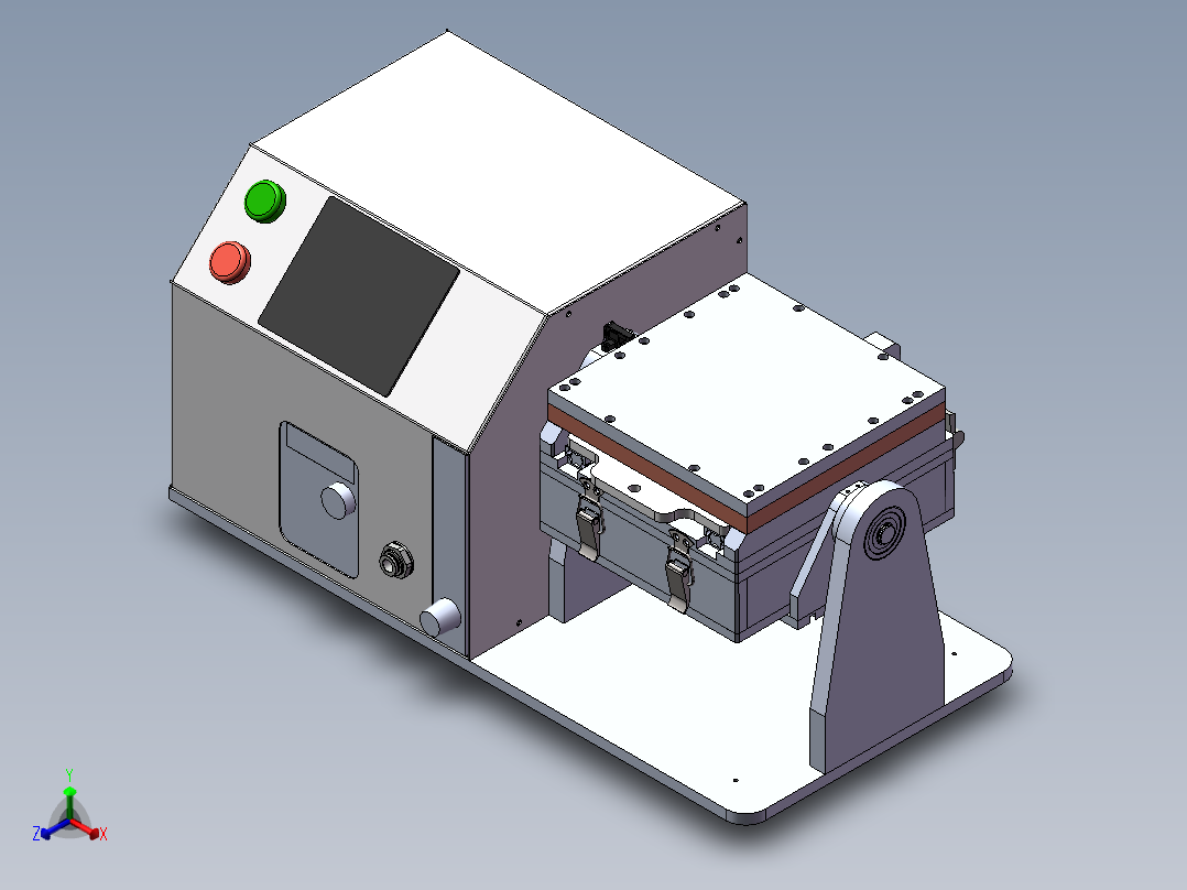 测试翻转台正等轴测图