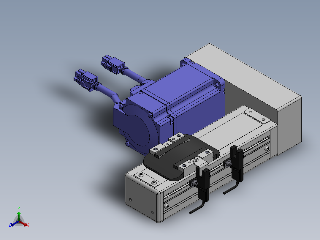 精密模组MY50-T10-50L-BL-P20B-C4-C正等轴测图