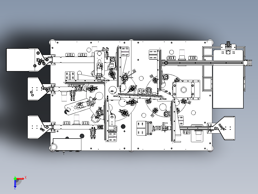 自动设备总装配体-E俯视图