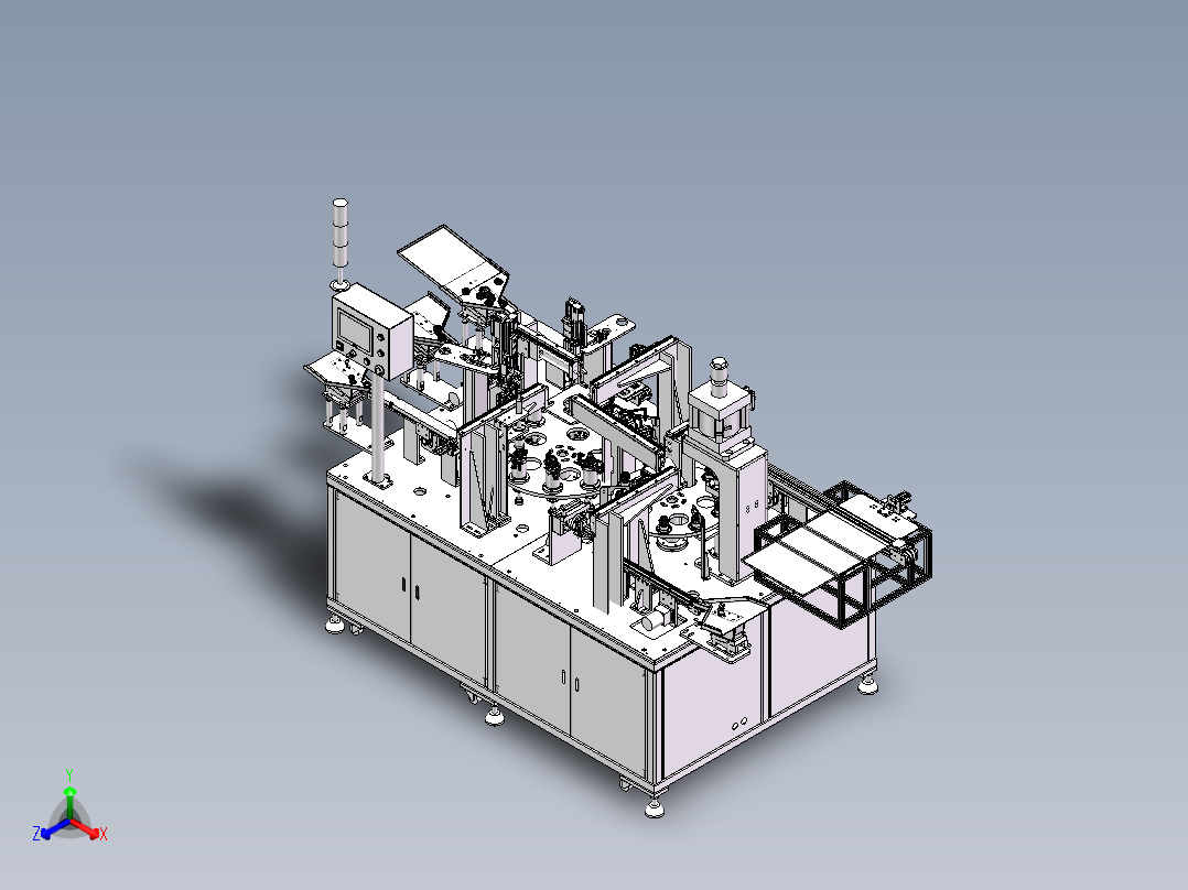 自动设备总装配体-E正等轴测图