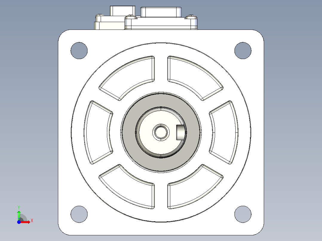 电机MS6H-80TH30B3-21P0.IGS前视图