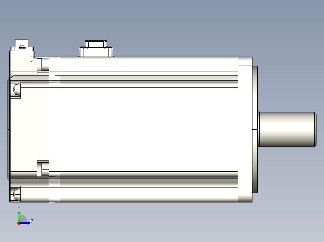 电机MS6H-80TH30B3-21P0.IGS左视图