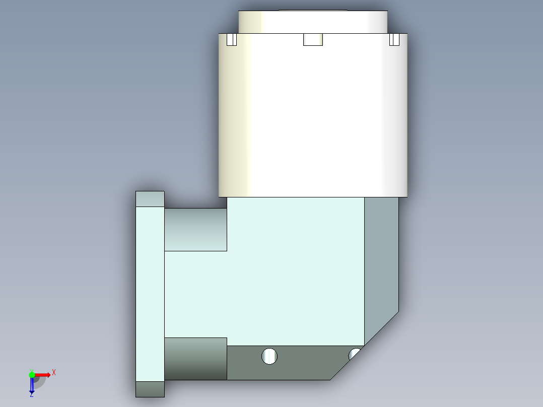 直齿孔ZPLE160-L2 35-114.3-200-M12.stp俯视图