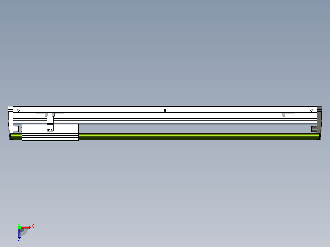 威洛博VL系列直线电机模组-VL22H2-S650俯视图