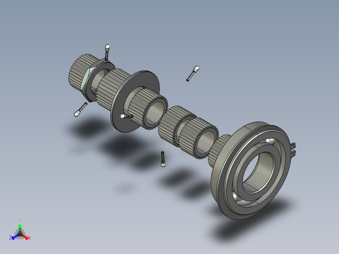 Q143-汽车三轴五档手动变速器的设计与仿真【三维proe】三维可能需要自己调整一下