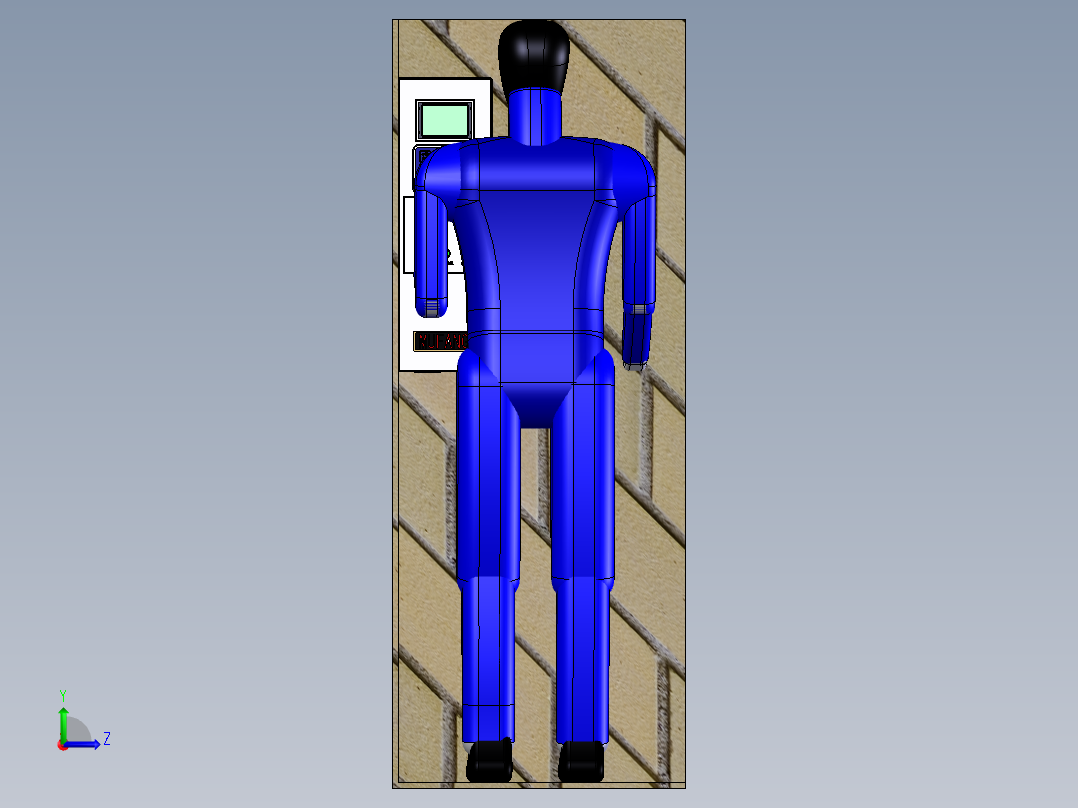 工业操作机箱sw18可编辑左视图