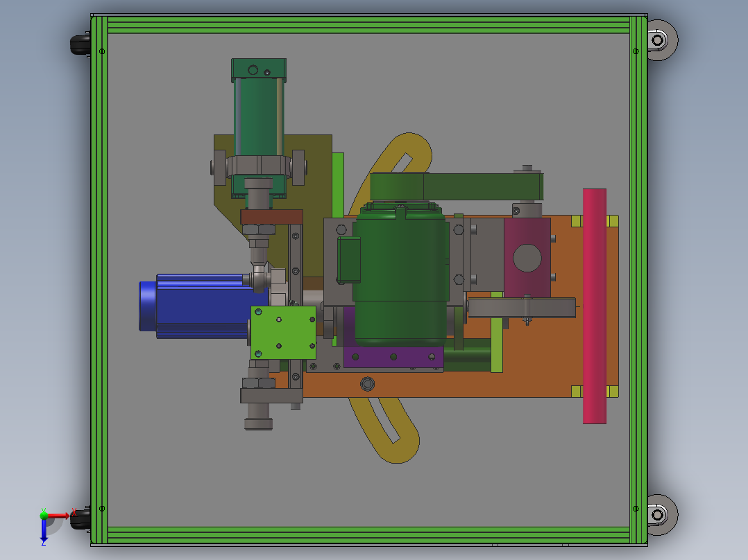 可调角度切割机sw18可编辑俯视图