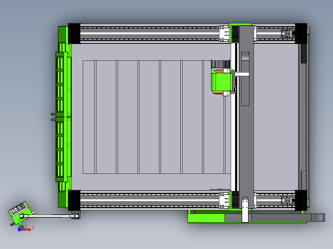 230超大型五轴雕刻机sw18可编辑前视图