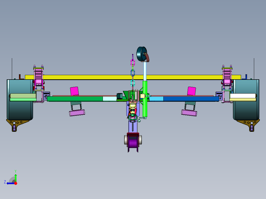 加重船用摩托艇皮划艇拖车右视图