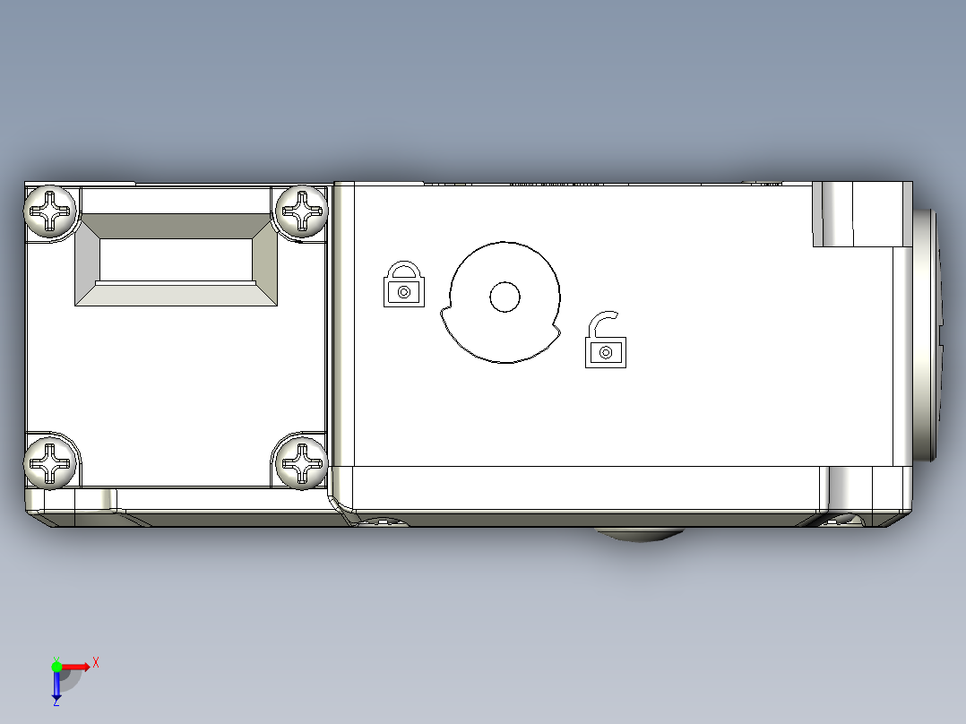 安全_区域传感器SDS02俯视图