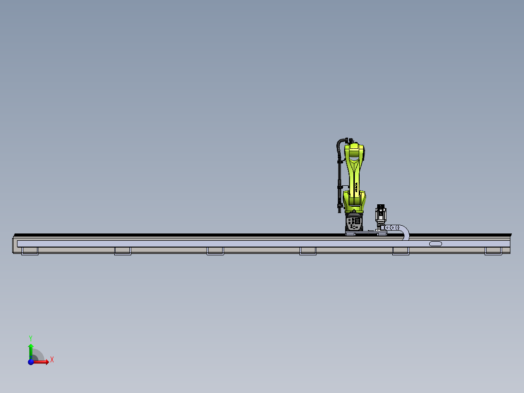 6轴机械手第七轴前视图