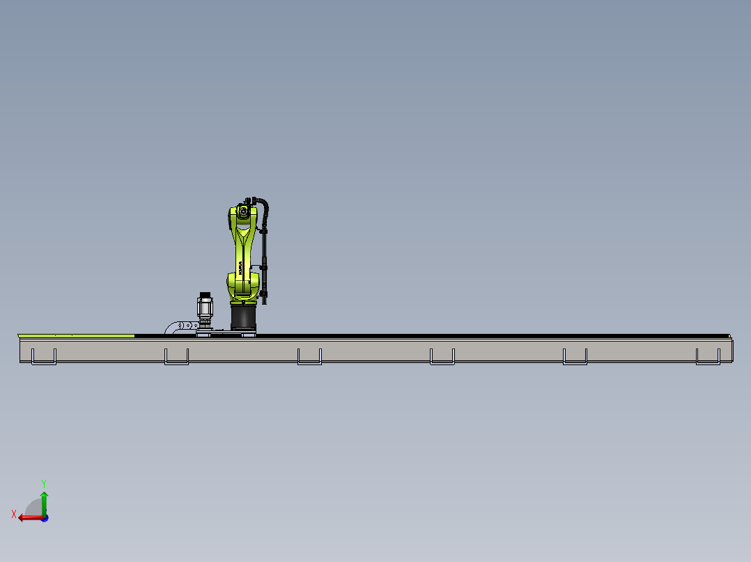 6轴机械手第七轴后视图