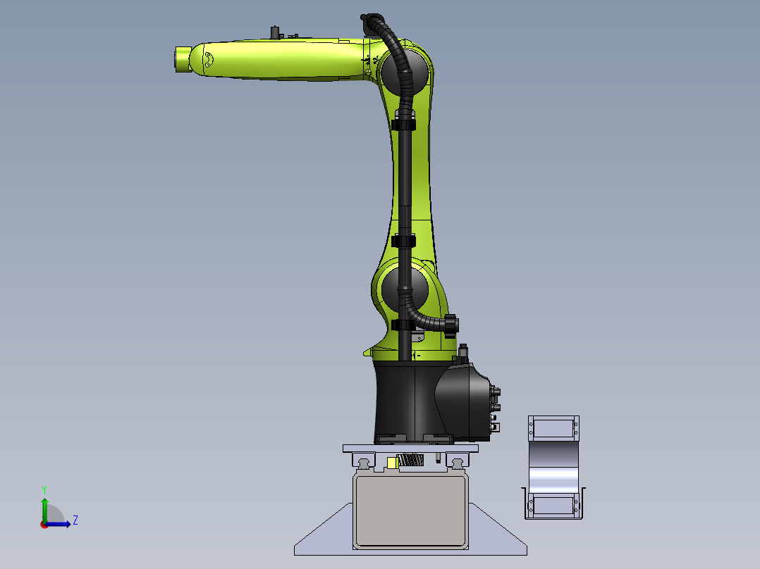 6轴机械手第七轴左视图