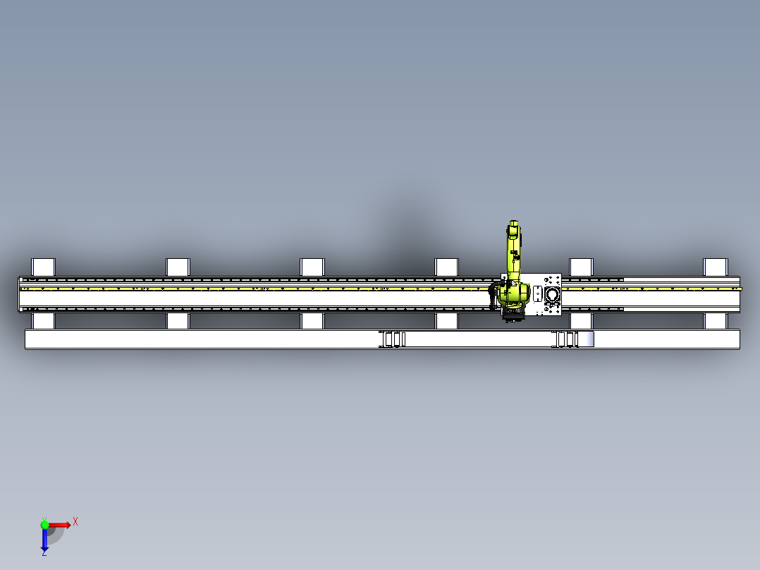 6轴机械手第七轴俯视图