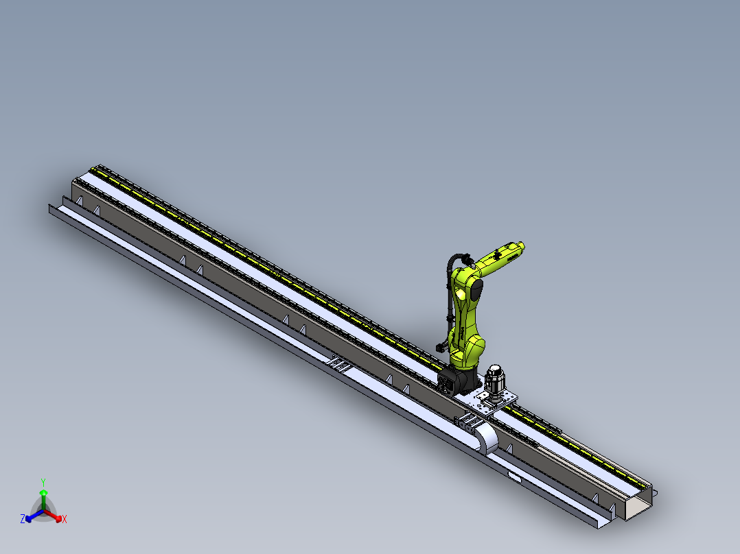6轴机械手第七轴正等轴测图