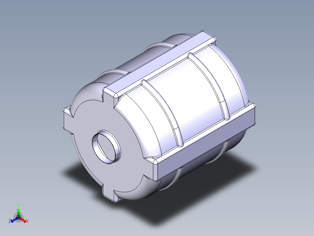 聚氯乙烯罐水箱正等轴测图