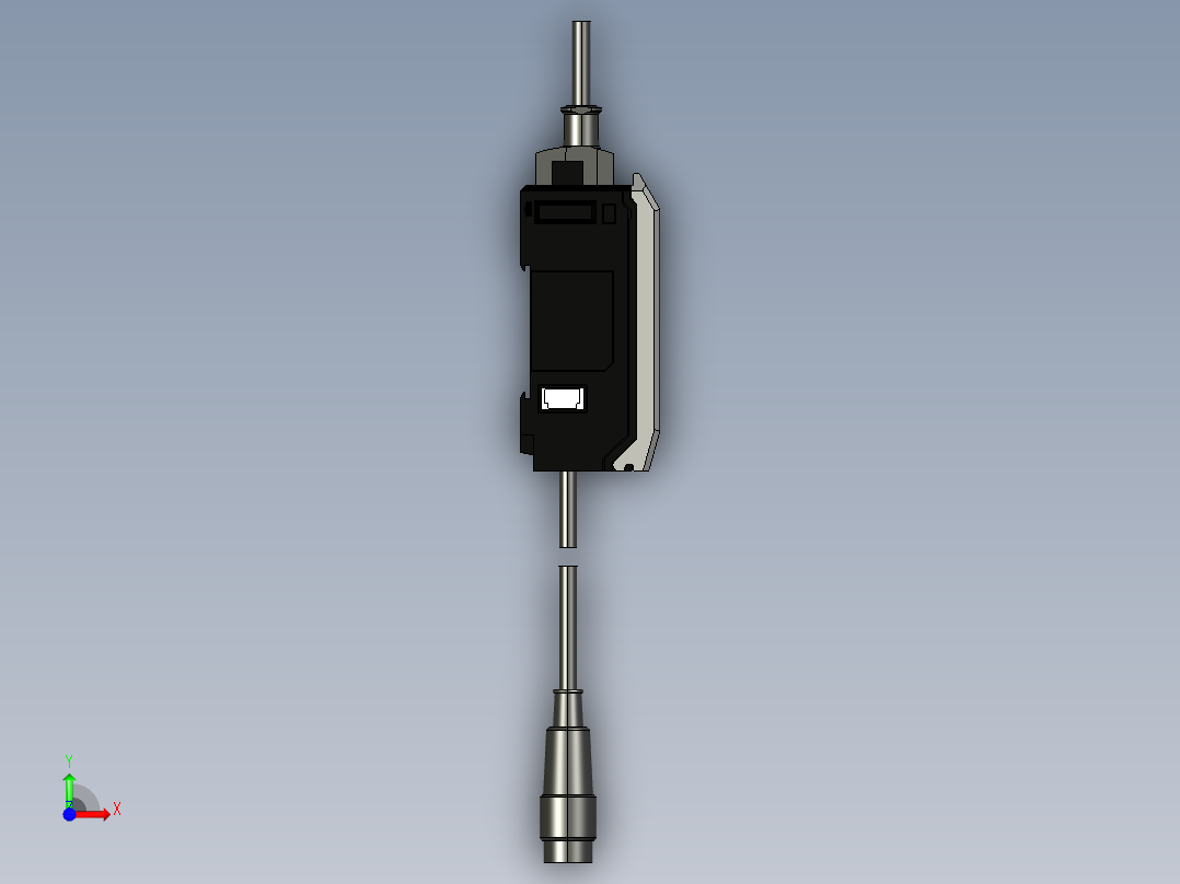 基恩士GT2-72CN_72CP_kc图纸模型前视图