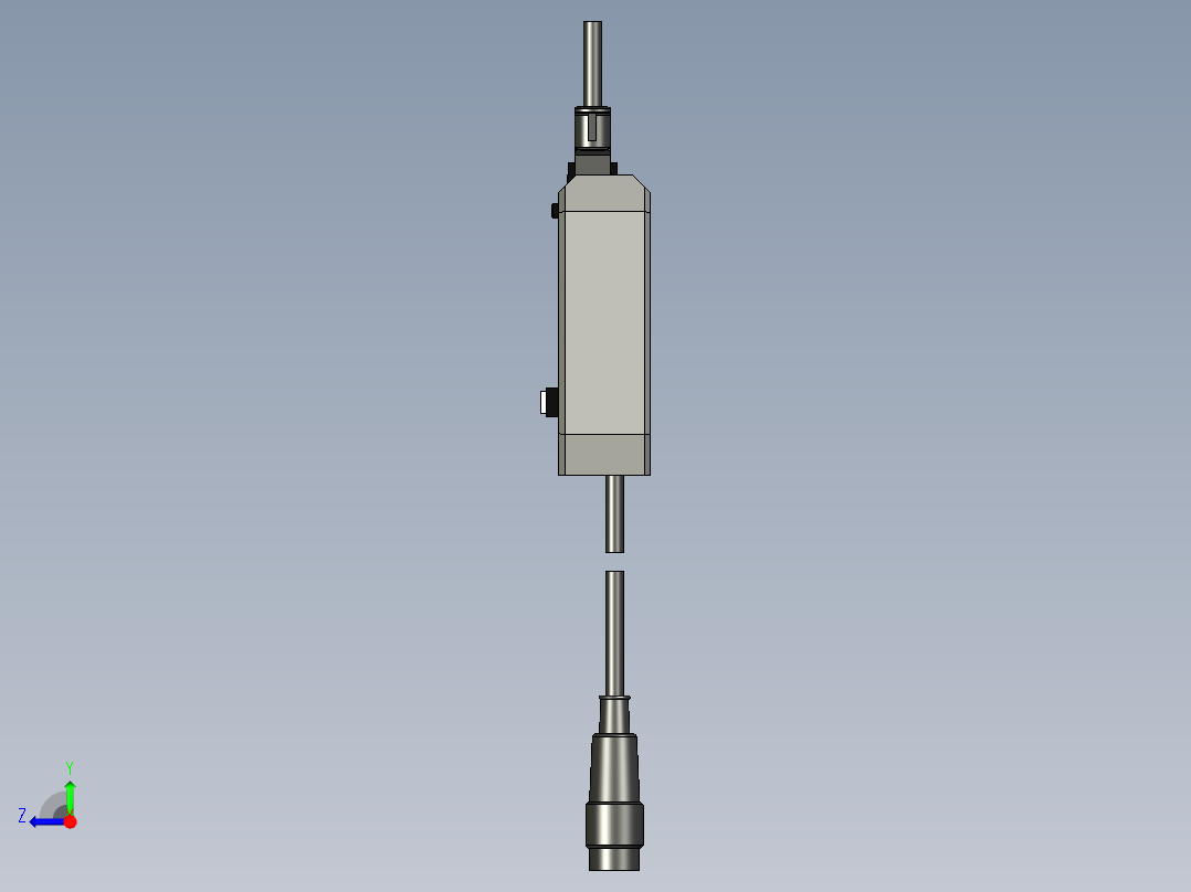 基恩士GT2-72CN_72CP_kc图纸模型右视图
