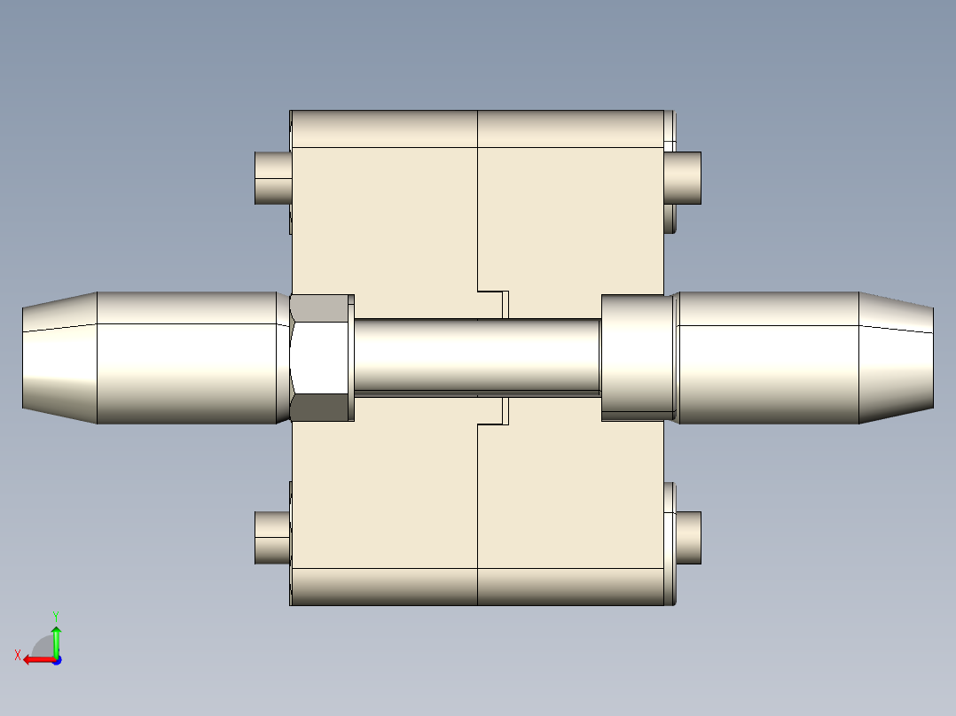 型材-BR 40X40 END CONNECTOR 3842532196后视图