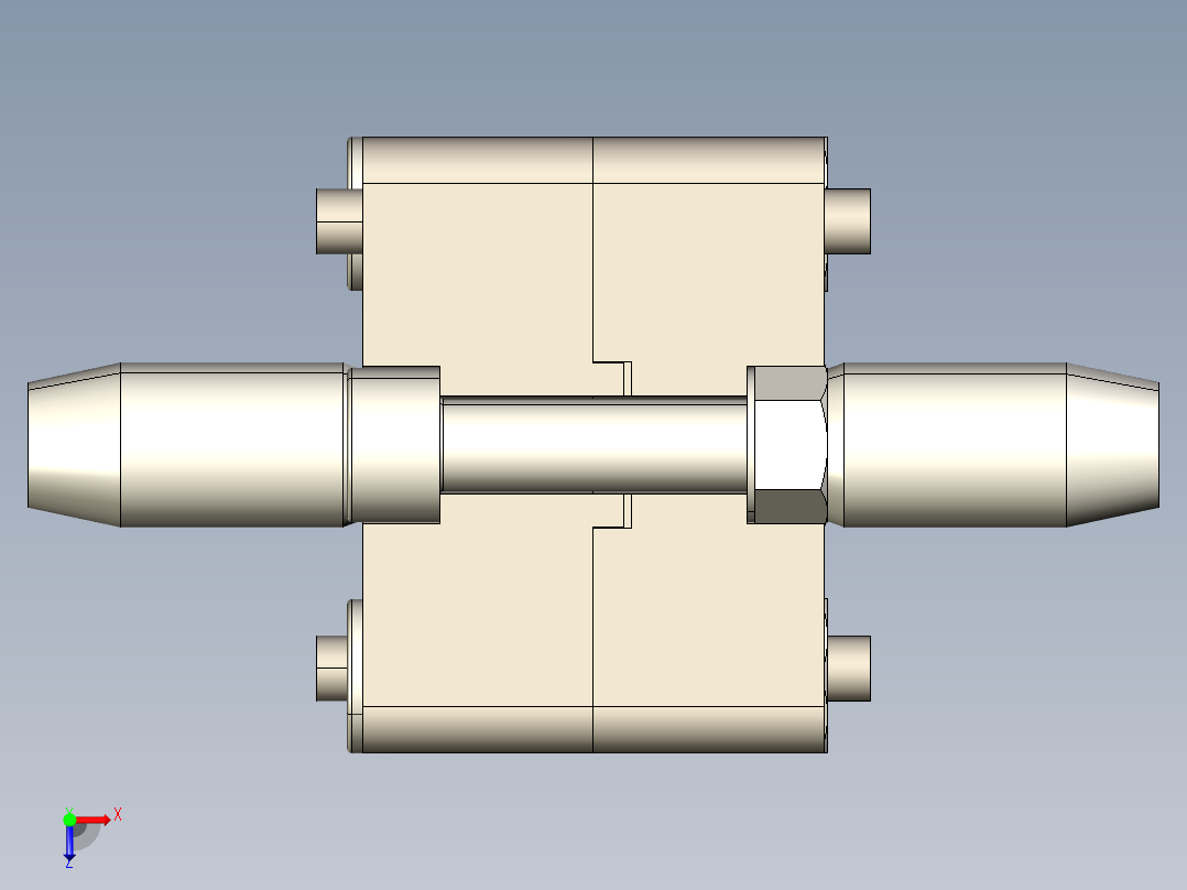型材-BR 40X40 END CONNECTOR 3842532196俯视图