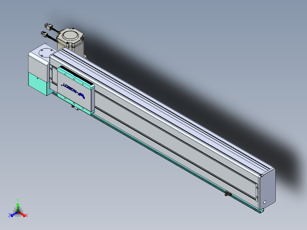 威洛博VBC同步带传动一无尘环境VBC14-L45-S700-BLD-ZP75-C3正等轴测图