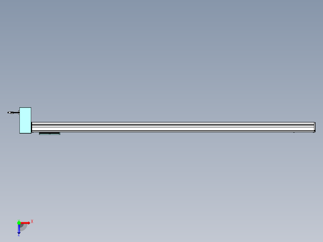 威洛博VBC同步带传动一无尘环境VBC14-L45-S1850-BRD-ZP75-C3俯视图
