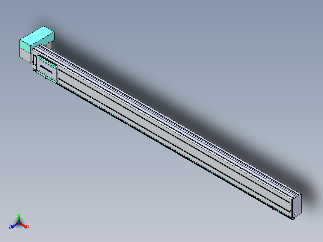 威洛博VBC同步带传动一无尘环境VBC14-L45-S1850-BRD-ZP75-C3正等轴测图