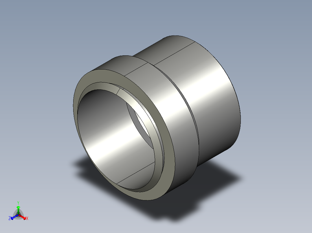 卡套式工业通用硬管接头6_tu-s正等轴测图