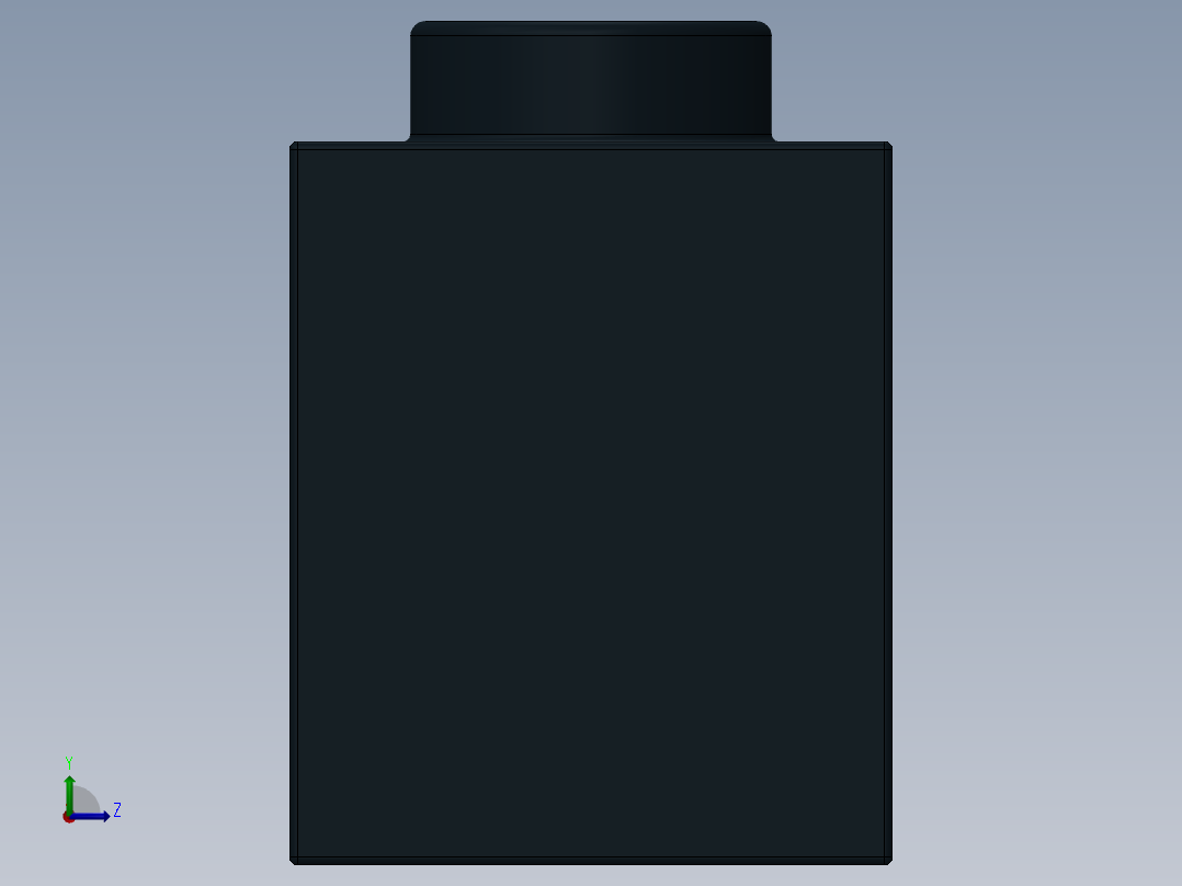 乐高机械组积木（横梁）-273026 Black Technic Brick 1 x 10 with Holes左视图