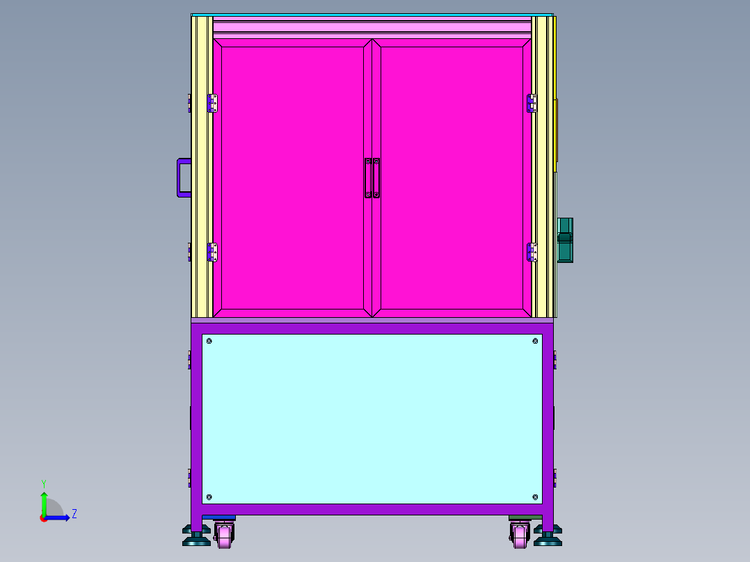 大型全自动电子线路板焊锡机左视图