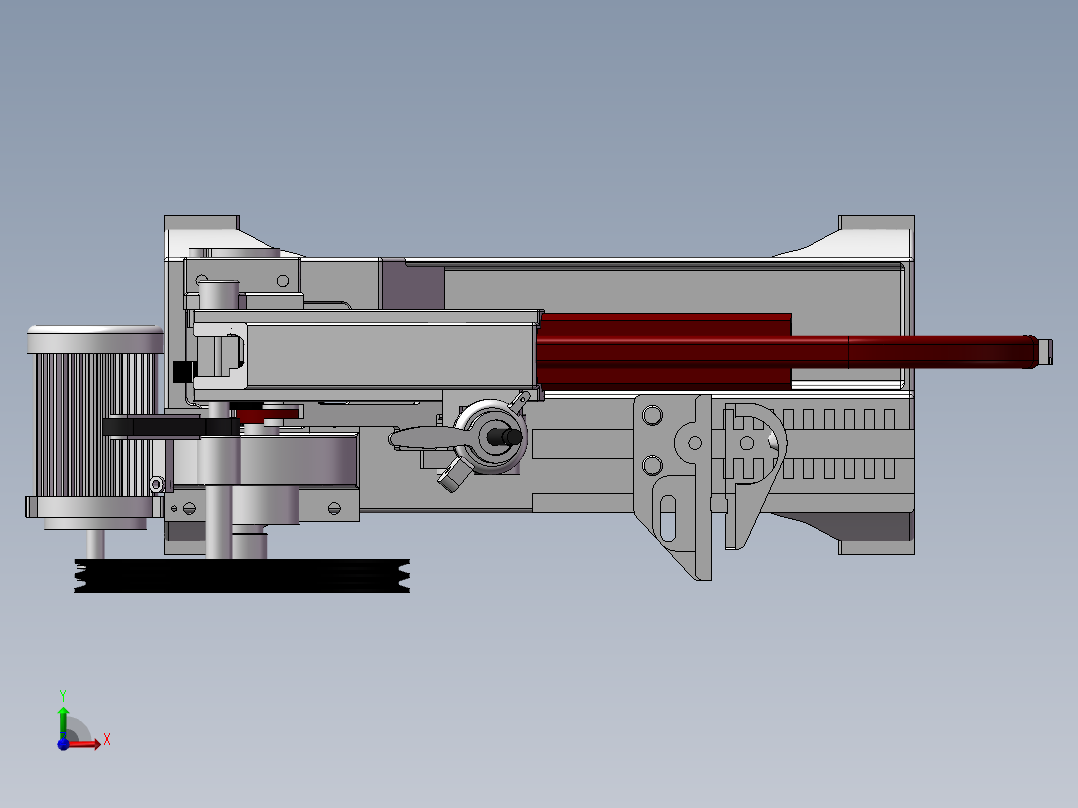 小型锯床前视图