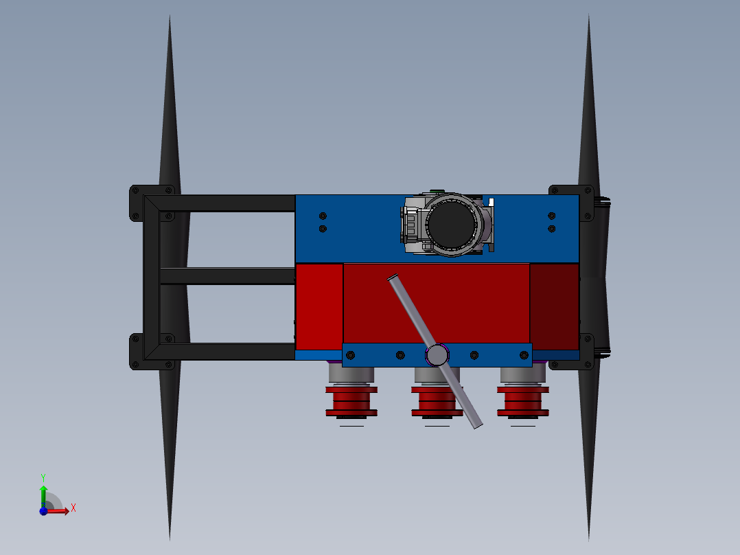 悬浮抽水机前视图