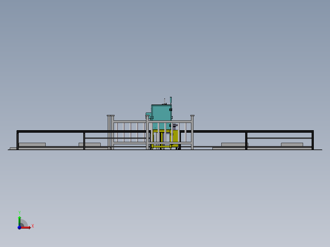 不锈钢拉环自动压装生产线sw17可编辑前视图