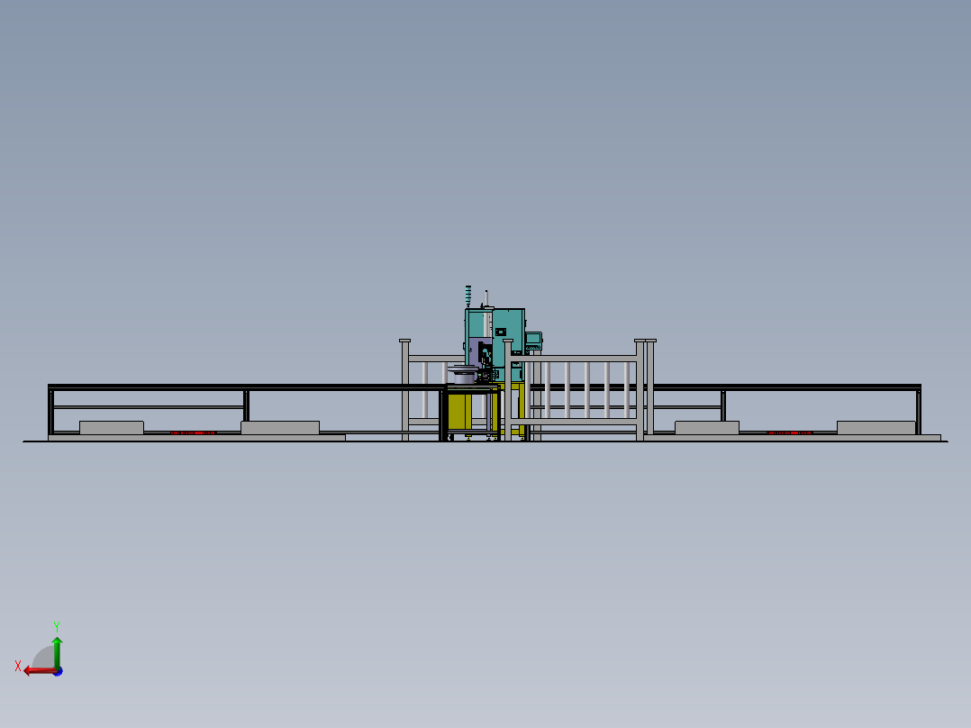不锈钢拉环自动压装生产线sw17可编辑后视图