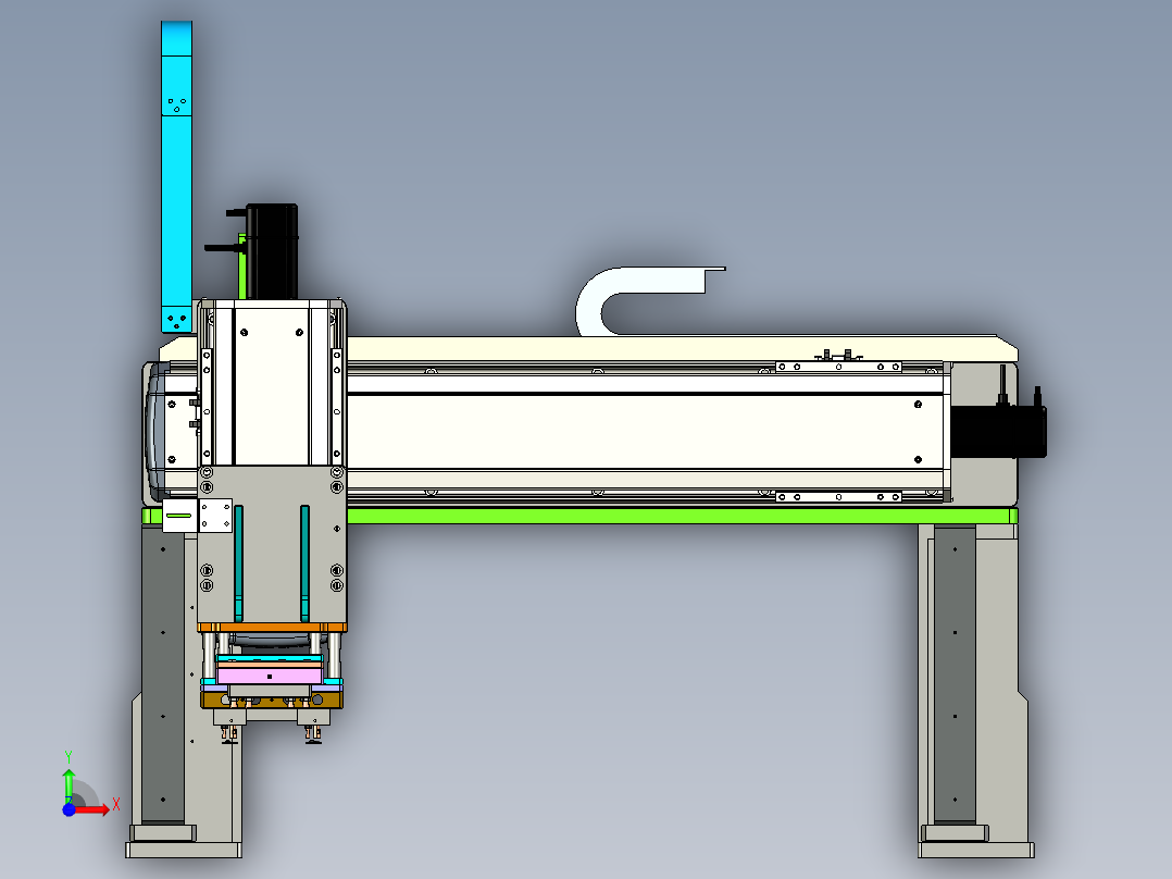 组装热熔机proe5.0.zip前视图