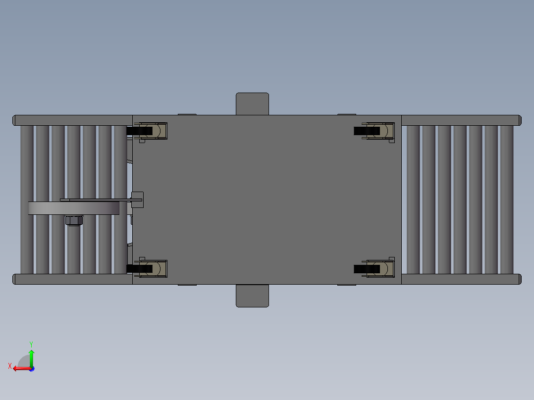 纸箱自动封箱机3D模型后视图