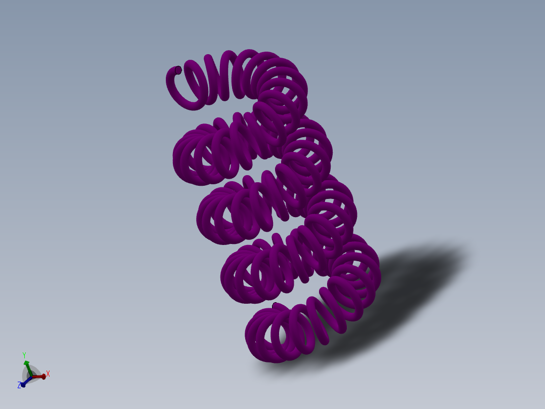 <span style='color: red'>异形</span>弹簧3D<span style='color: red'>模型</span>