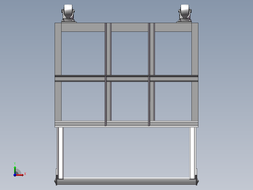运货手推车前视图
