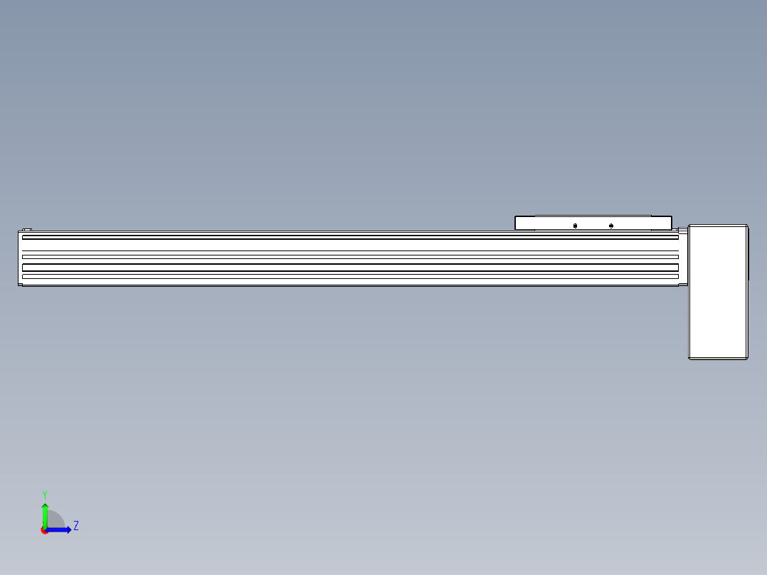 同步带全封闭直线模组TPA-HCB-120D-90-L500-LP-C-P40-N3左视图