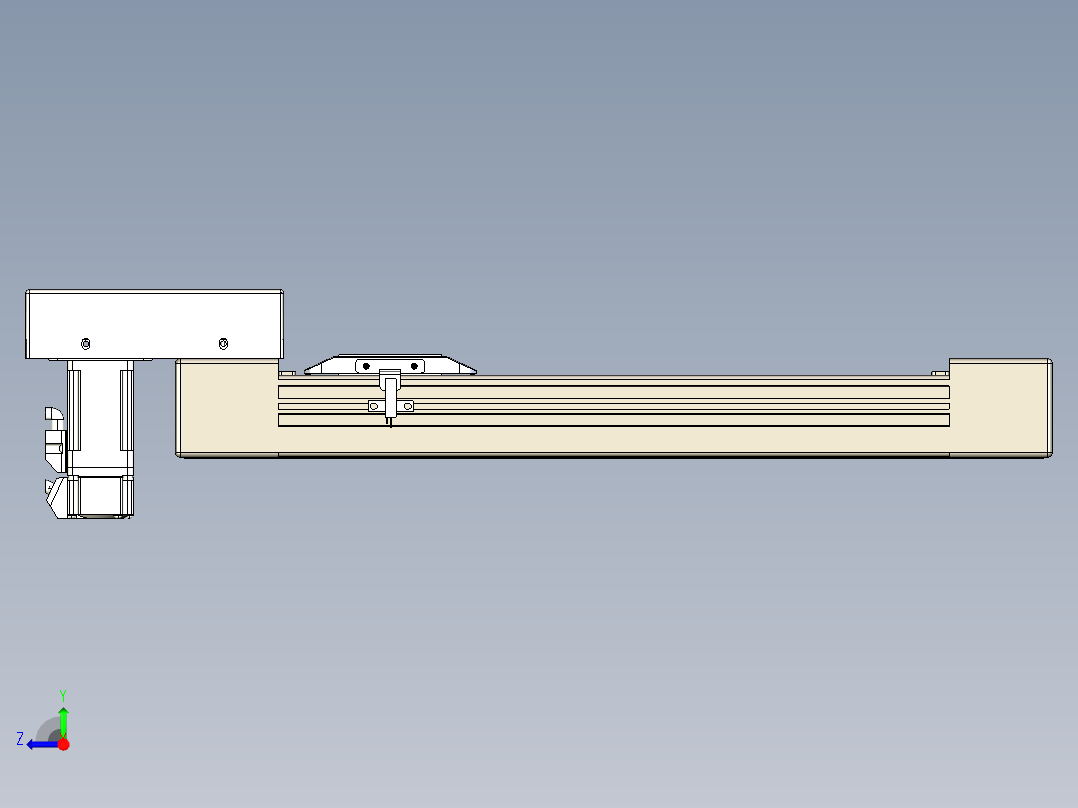 同步带全封闭直线模组TPA-HCB-65S-90-L250-M-Y-P10-N3右视图