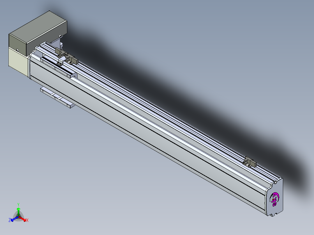 同步带滑台-半封闭B10H-L45-S650-RD-P40-D3