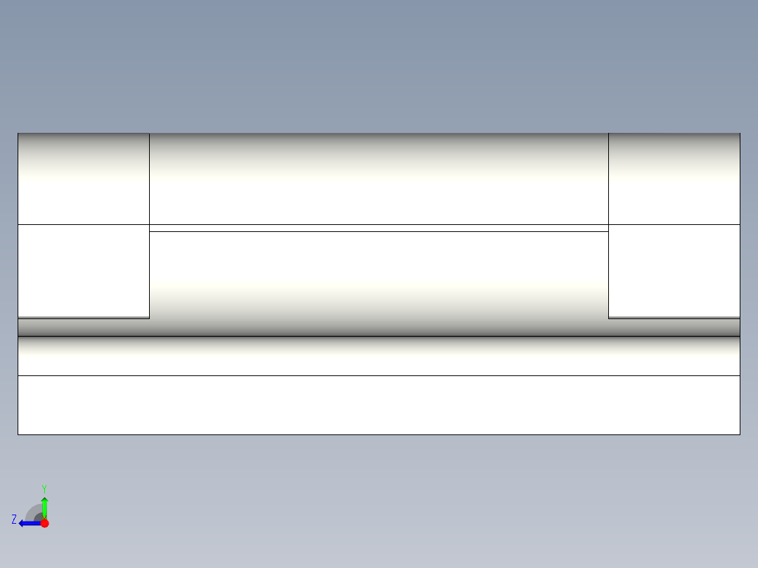 鋅合金鉸鏈CMZ-3D多系列多零件图纸模型右视图