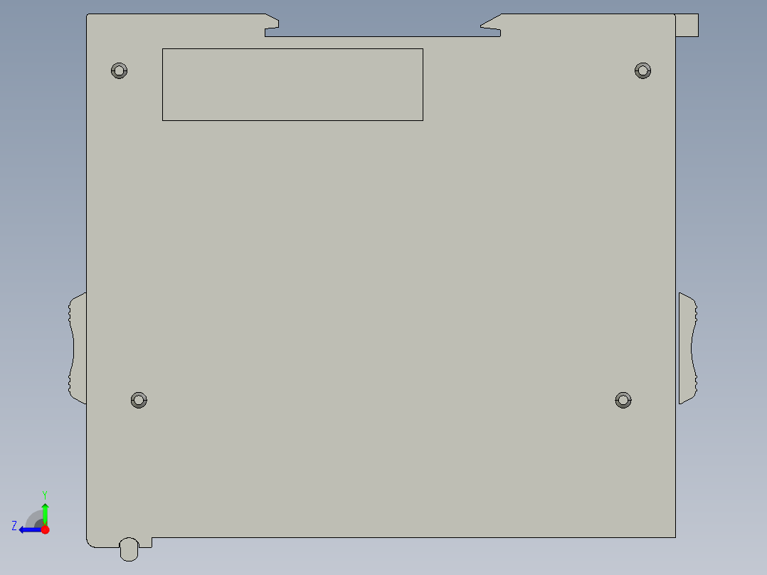 基恩士KV-DA40_kc图纸模型右视图