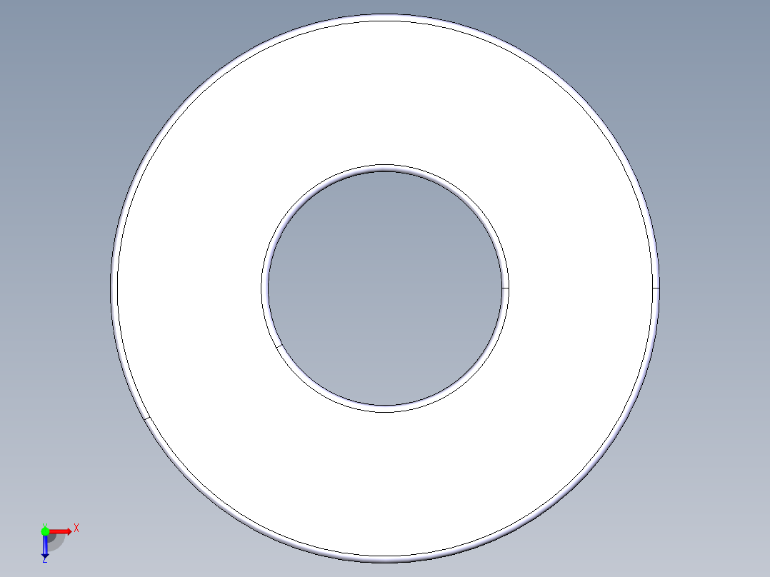 平面推力球轴承51304俯视图