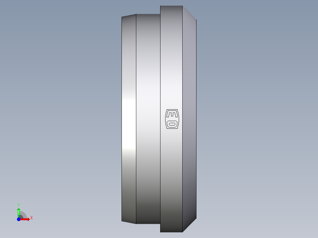卡套式工业通用硬管接头EO_Progressive_ring_DPR35L71X前视图
