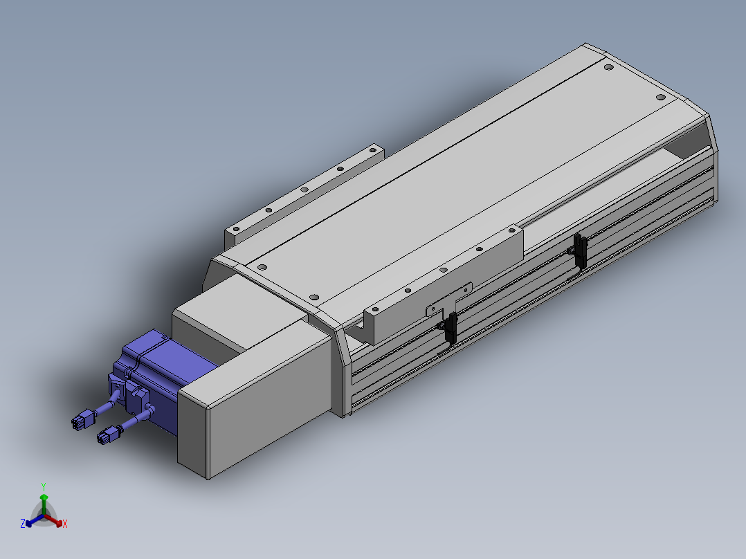 精密模组MT220-L150-200-R-M75-C4正等轴测图