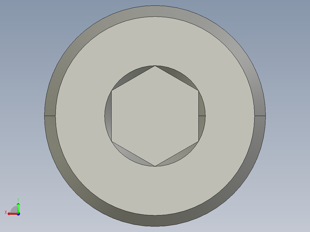 M2-M2 x 0.4mm Thread 5mm LONG SOCKET HEAD CAP SCREW.STEP后视图